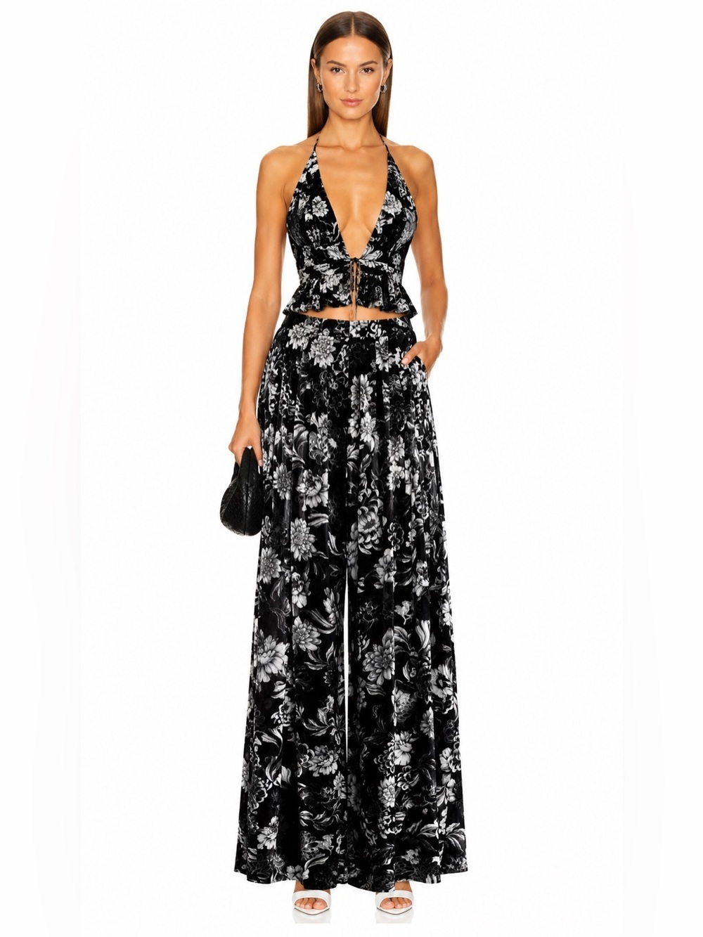 Revolve Agua Bendita Wide-Leg Pants - NWT M